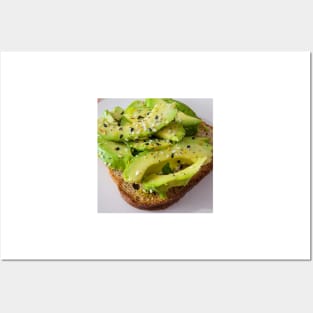 Avocado Toast with Everything But The Bagel Seasoning Posters and Art